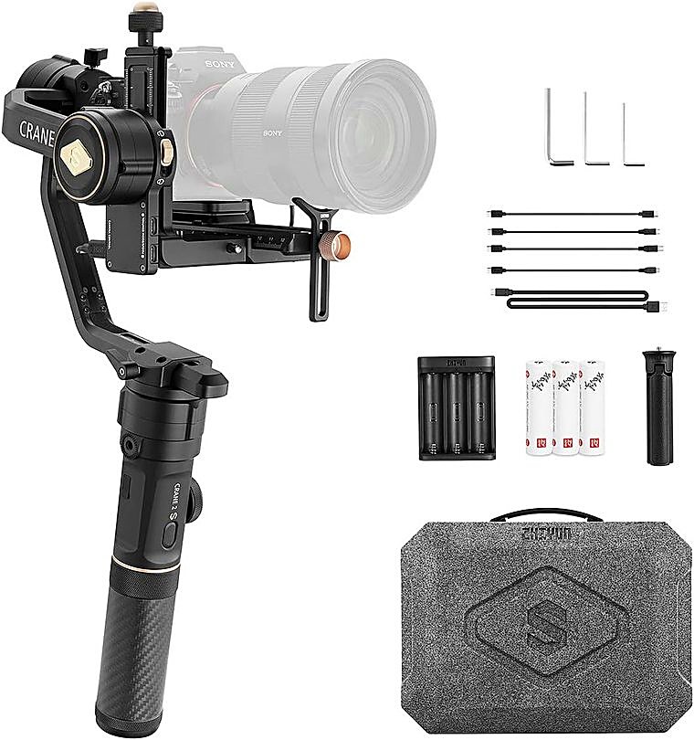 Estabilizador de mano para cámara Zhiyun crane 2 · Alquiler de equipos audiovisuales en Bogotá, Colombia · ARTTV Pro Rental