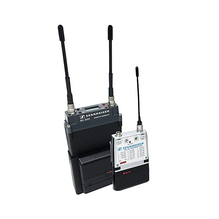 Micrófono inalámbrico diversificado Sennheiser 3041 con SK 50 · Alquiler de equipos audiovisuales en Bogotá, Colombia · ARTTV Pro Rental
