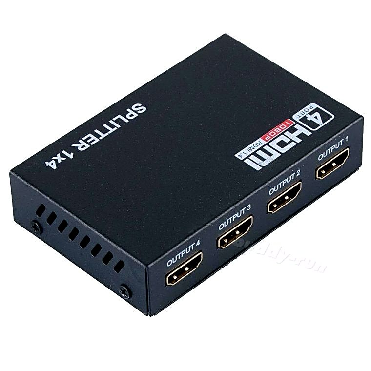 Spliter Distribuidor HDMI 1x4 Lulova · Alquiler de equipos audiovisuales en Bogotá, Colombia · ARTTV Pro Rental